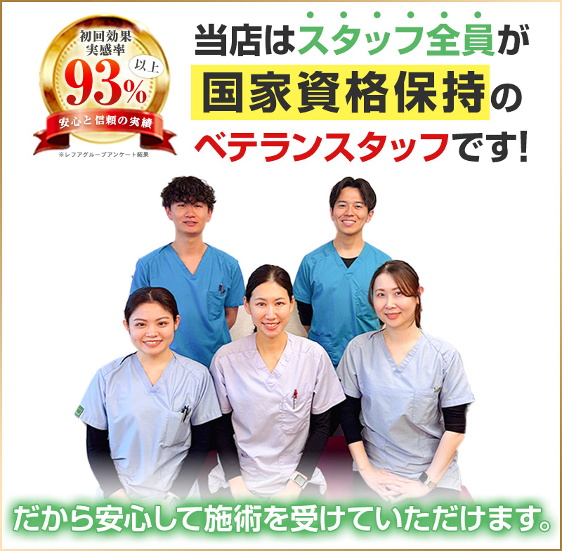 国家資格保持者が対応