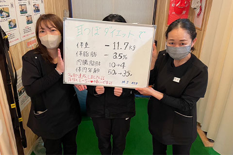 【耳つぼダイエット】M.J様40代女性