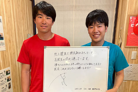 【陸上競技のサポート・ハムストリングス肉離れ】越谷市在住 S.K様（20代男性）