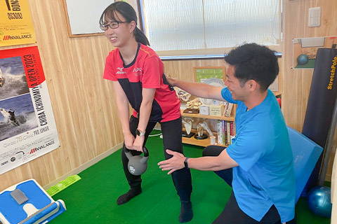 【施術内容】体幹トレーニング