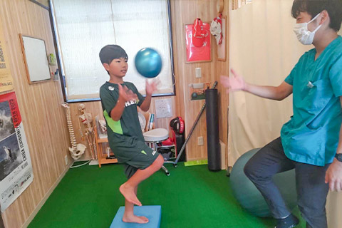 【施術内容】スポーツの競技に合ったトレーニング
