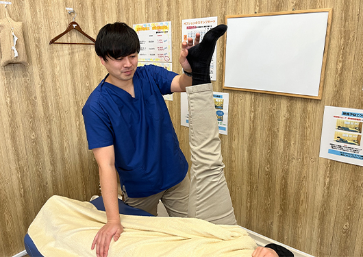 【施術効果の確認と解説】